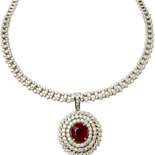 Bridal Jewelry In Ruby Manufacturer Gender: Women'S