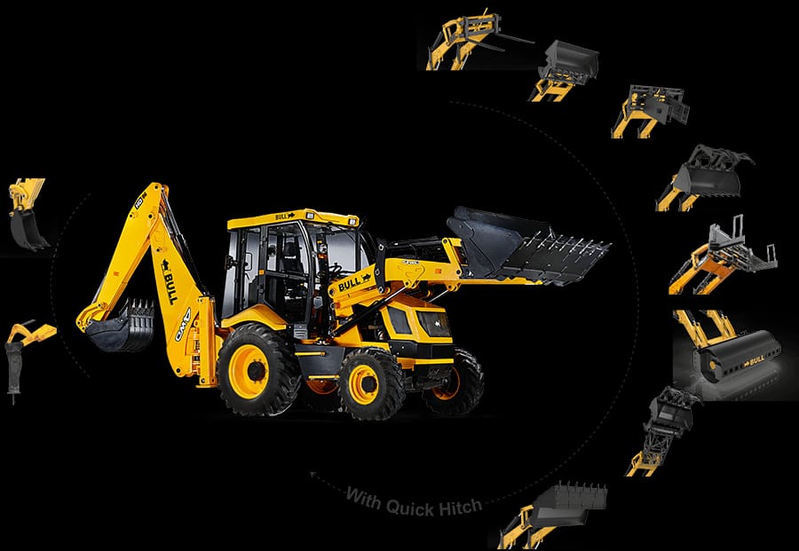 Bull CH76 challenger Backhoe loader , 49 Hp