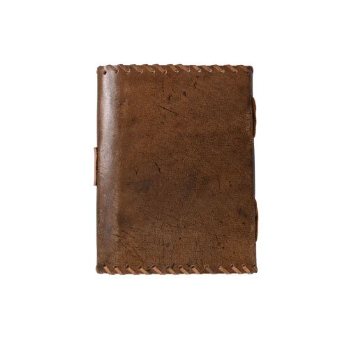 Heart Embossed Leather Journal A5 Unruled - Binding: Perfect Binding