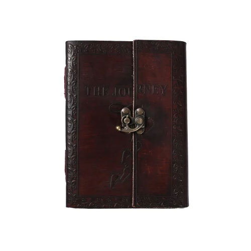 The Journey Leather Journal Unruled - Binding: Perfect Binding