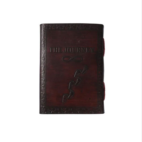 The Journey Leather Journal Unruled - Binding: Perfect Binding