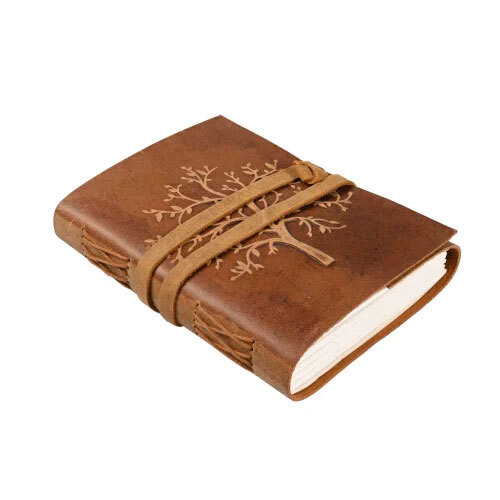 Tree Of Life Leather Journal Diary - Binding: Perfect Binding