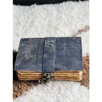 This Idrish Handicrafts Leather Bound Journal Strap Lock