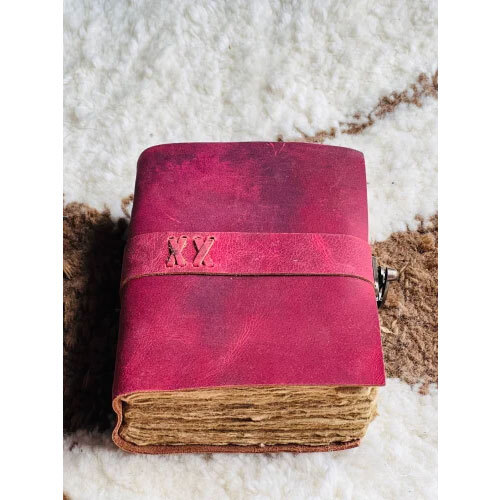 This Idrish Handicrafts Leather Bound Journal Strap Lock