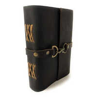 Vintage Handmade Leather Journal with Lock Rustic Brown Diary