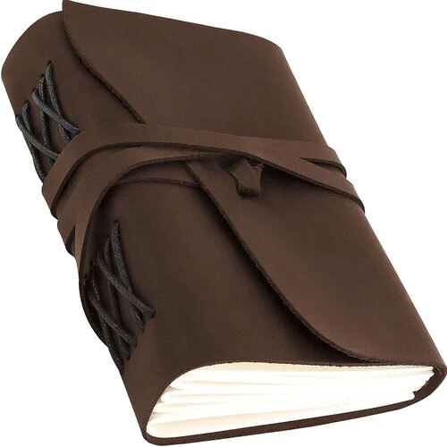 Tie Closure Flape Leather Journal