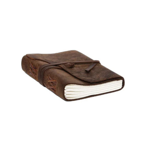 Tie Closure Flape Leather Journal