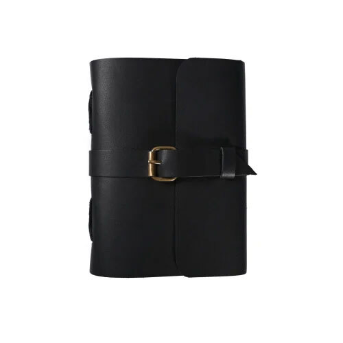 Professional Black Diary - Handmade Leather Journal