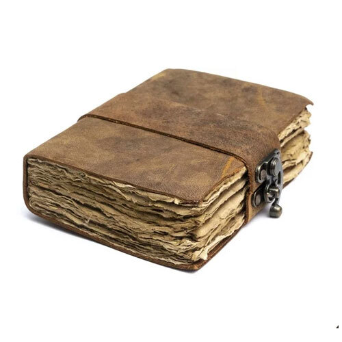 Vintage Leather Journal - Binding: Perfect Binding