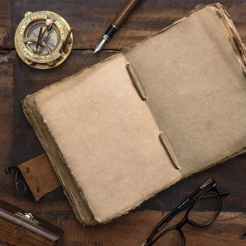 Vintage Leather Journal - Binding: Perfect Binding