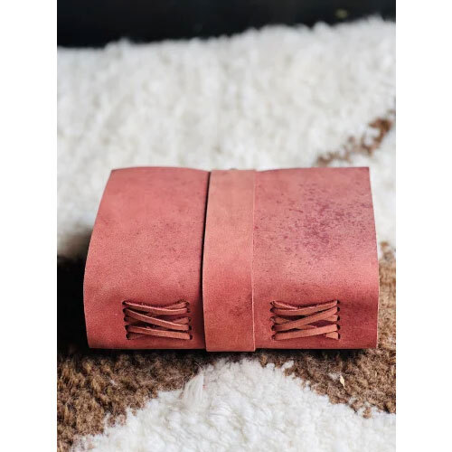 This IDRISH HANDICRAFTS Leather Bound Journal Strap lock