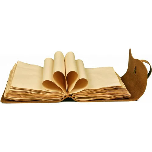 Vintage Handmade Leather Journal - Binding: Perfect Binding