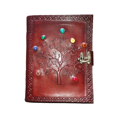 Tree Of Life Seven Stone Leather Journal A5