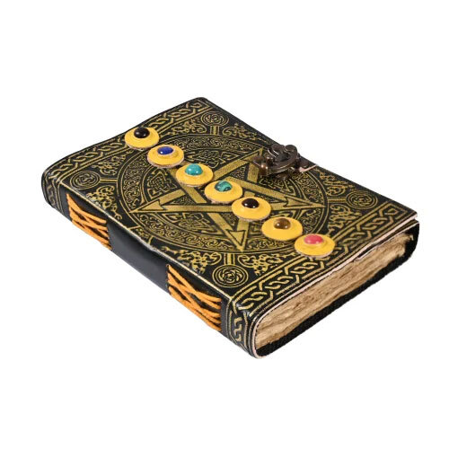 Star 7 Stone Leather Journal Unruled