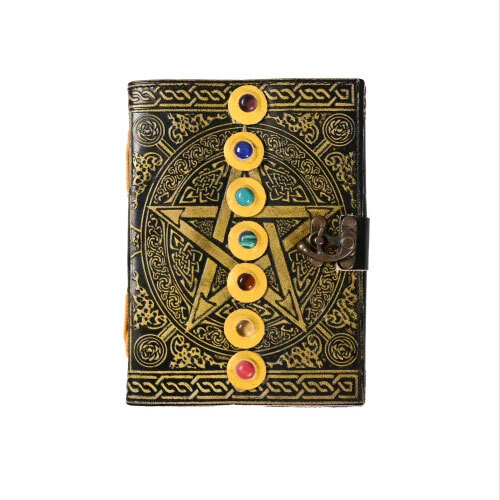Star 7 Stone Leather Journal Unruled
