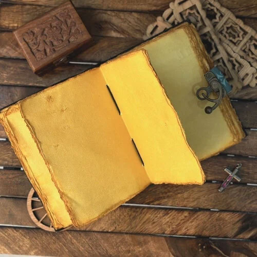 Moon Phase Vintage Leather Journal