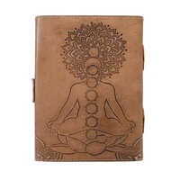 7 Chakra Meditation Buddha Handmade Leather Journal