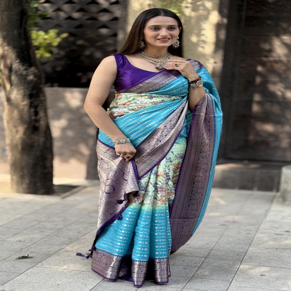 Digital maysure crepe saree