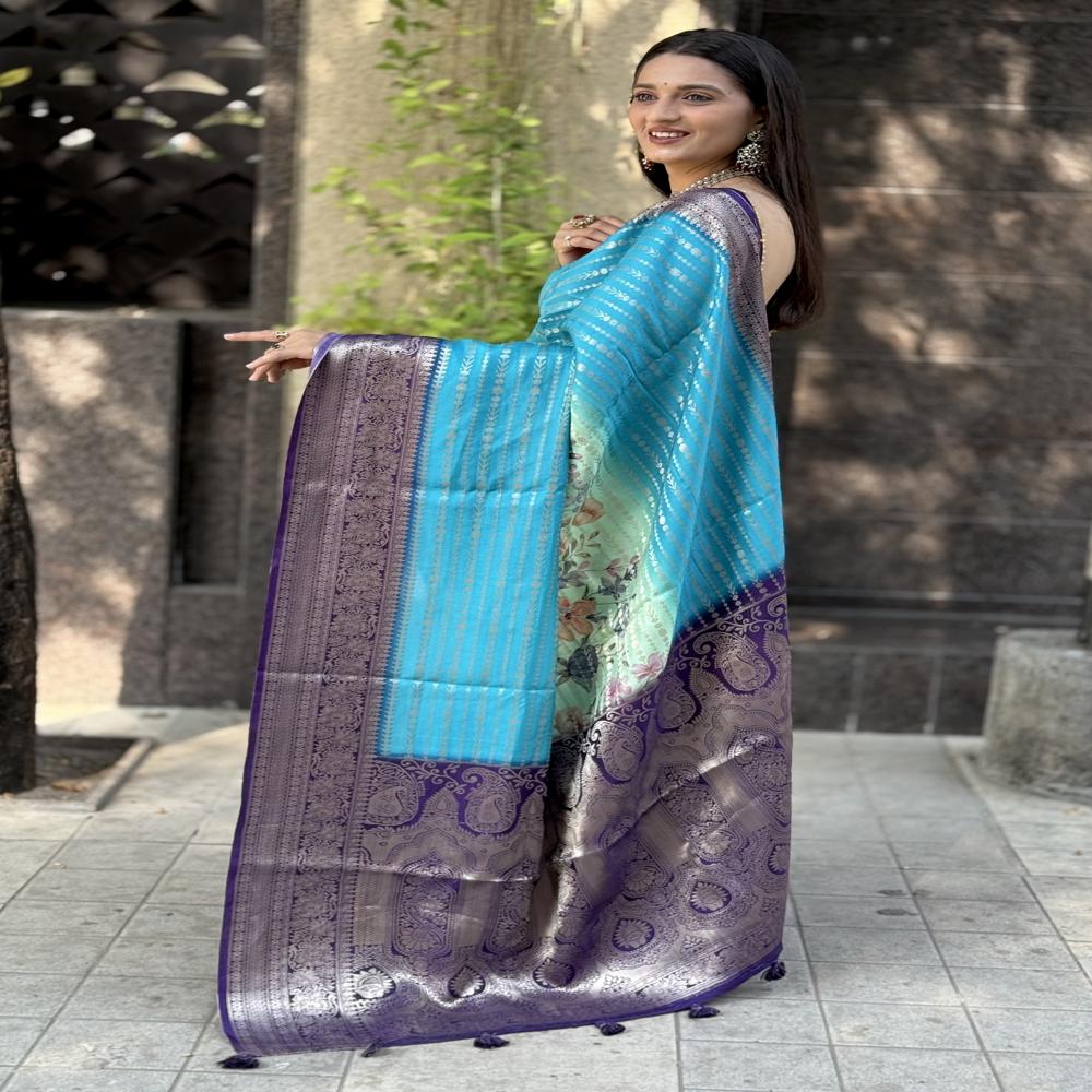 Digital maysure crepe saree