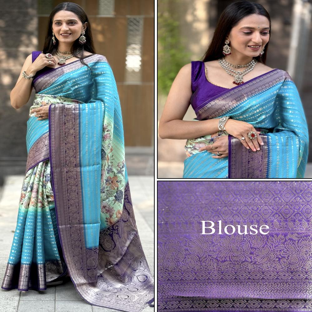 Digital maysure crepe saree