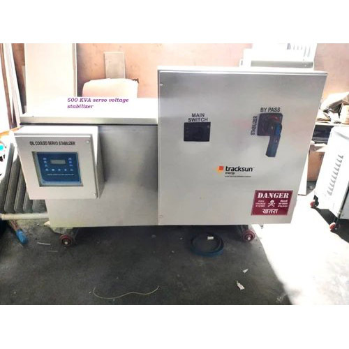 500 KVA Oil Cooled Servo Voltage Stabilizer with by pass switch