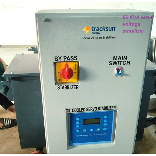 60 Kva Oil Cooled Servo Voltage Stabilizer With Bypass Switch - Current: Ac