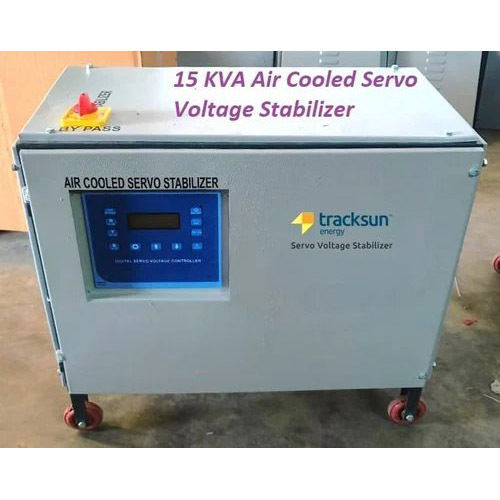 15 KVA Air Cooled Servo Voltage Stabilizer With Bypass Switch