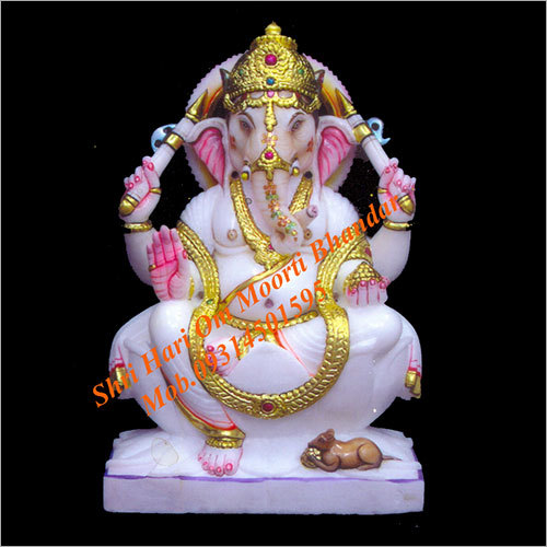 मार्बल गणेश जी मूर्ति