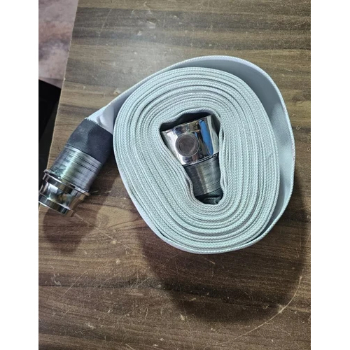 Fire Hose Pipe With Ss Coupling - Color: White