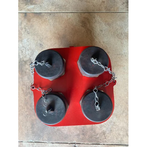 4 Way Breaching Inlet Valve - Color: Red And Black