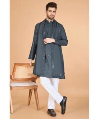 Viscose Fabric Embroidered Traditional Kurta For Mens Wear