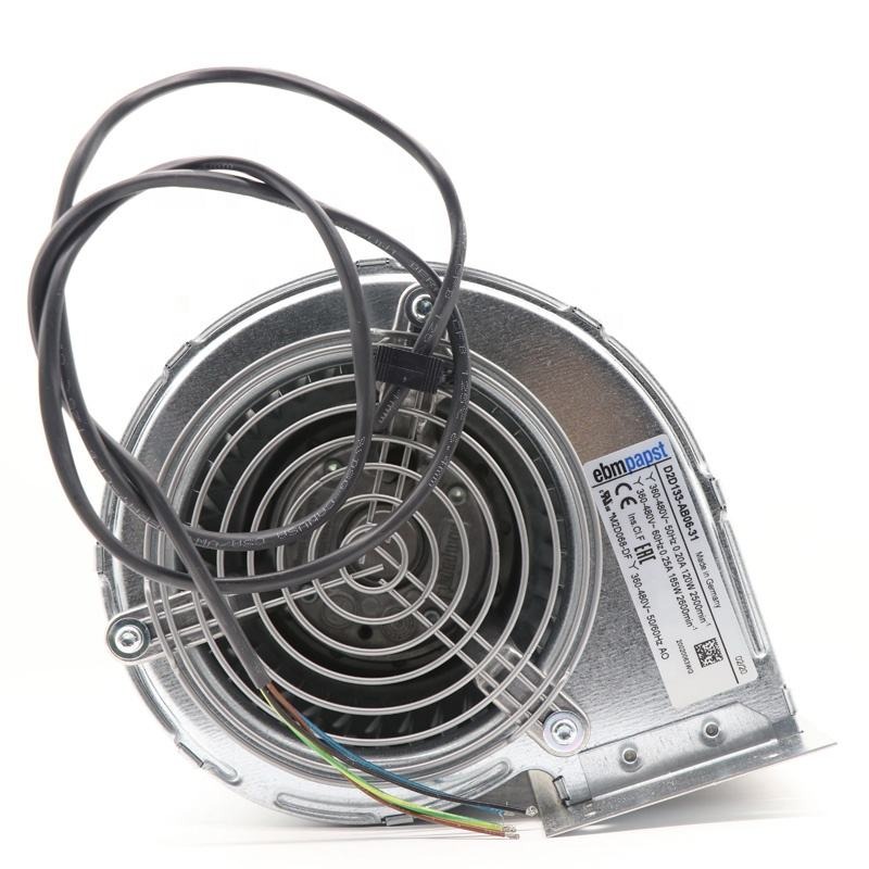 ebmpapst D2D133-AB06-31 380V AC 120W 0.2A 2500RPM 400CFM 133mm Ball Bearing Siemens Inverter Centrifugal Cooling Fan
