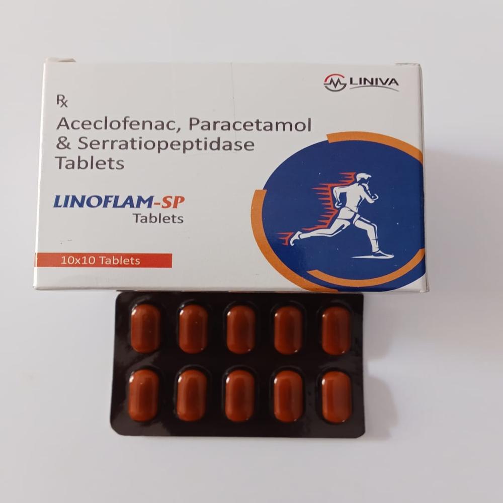 Linoflam-SP (Acceclofena, Paracetamol & Sarritiopeptidas)
