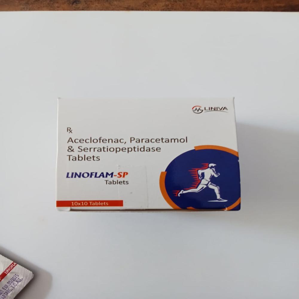 Linoflam-SP (Acceclofena, Paracetamol & Sarritiopeptidas)