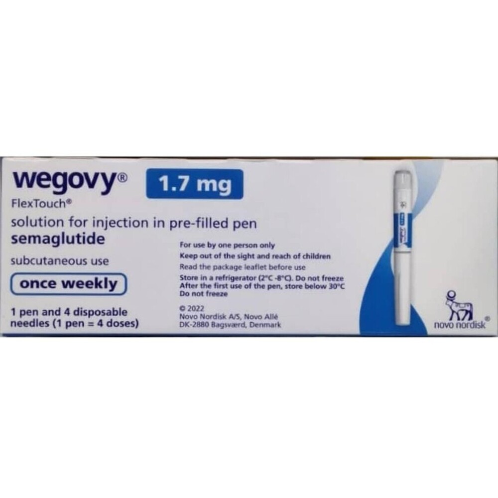WEGOVY INJECTION 1.7 MG (SEMAGLUTIDE)