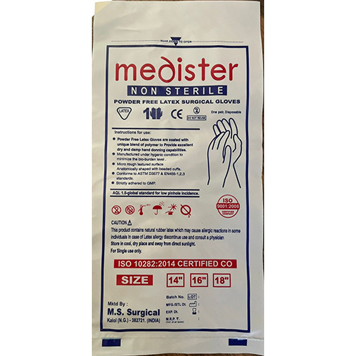 Non Sterile Elbow Length Gloves - Application: Hospital