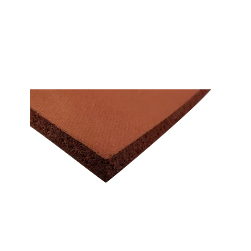 Silicone Sponge Rubber Sheet - Color: Red