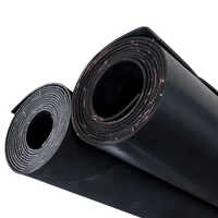 Nylon Insert Rubber Sheet - Color: Black
