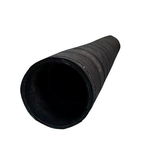 Rubber Hose Pipe - 18 Inch Length, 2 Inch Diameter | Black Rubber Design For Efficient Liquid Transport Of Water And Oil