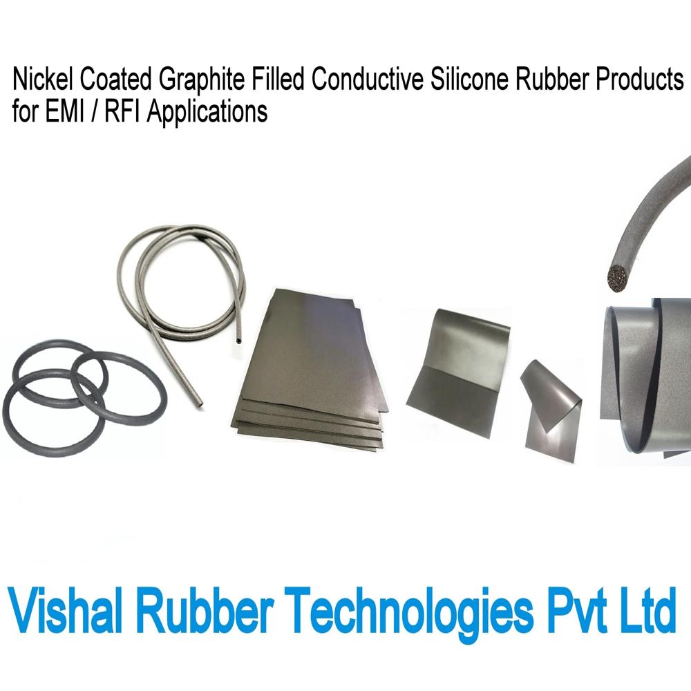 Nickel Coated Graphite Filled Conductive Silicone Rubber Products for EMI/RFI applications