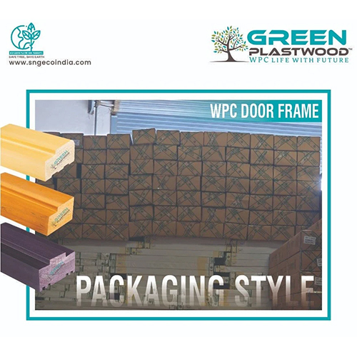 Green Plastwood WPC Door Frame Chaukhat