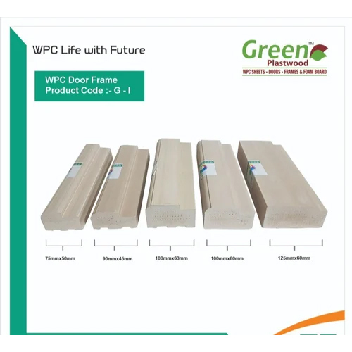 Rectangular Ivory WPC Door Frame