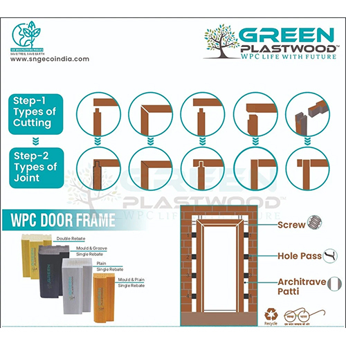 Teak Wood And Wpc Window Frame