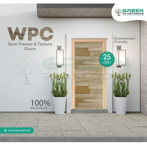 Green Plastwood WPC Textured Door