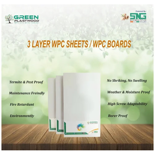 तीन परत वाली पीवीसी ठोस शीट