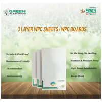 तीन परत वाली पीवीसी ठोस शीट