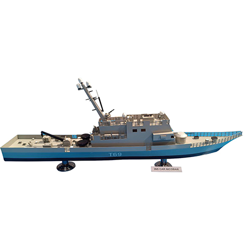 Ins Car Nicobar Navy Battle Ship Model - Color: As Per Availability
