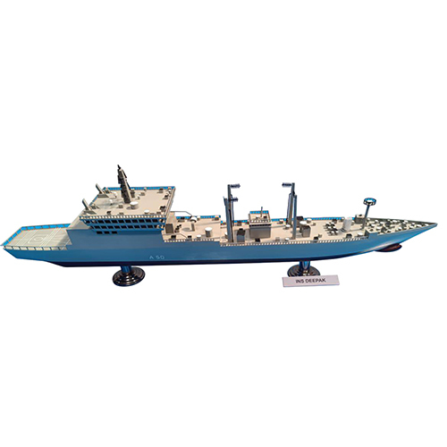 Ins Deepak Navy Battle Ship Model - Color: As Per Availability