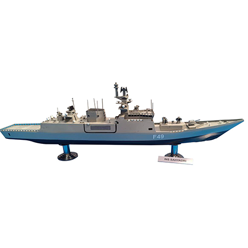 INS SAHYADRI Navy Battle Ship Model