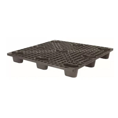 4-Way Entry 9 Leg Export Plastic Pallet - Color: Gray